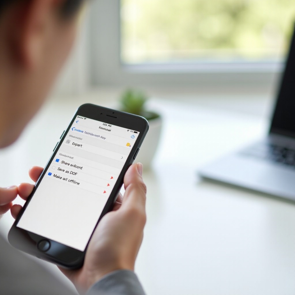comment enregistrer un document Google comme fichier sur iPhone