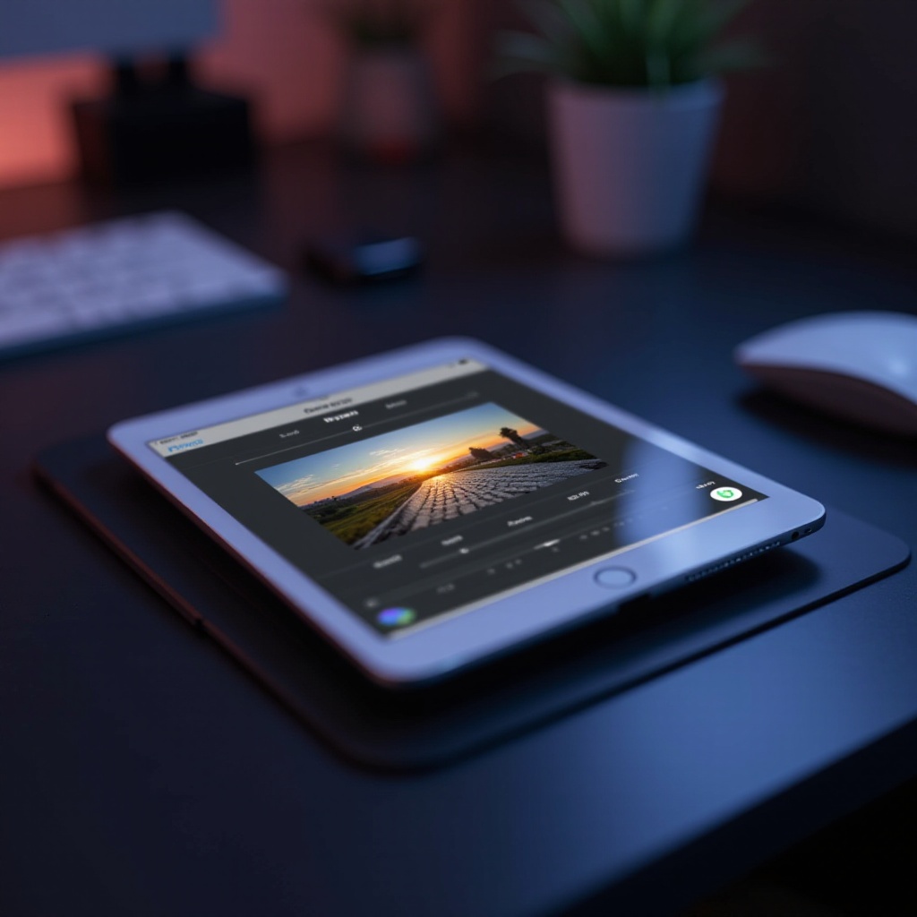 ořezávání fotografií na iPadu