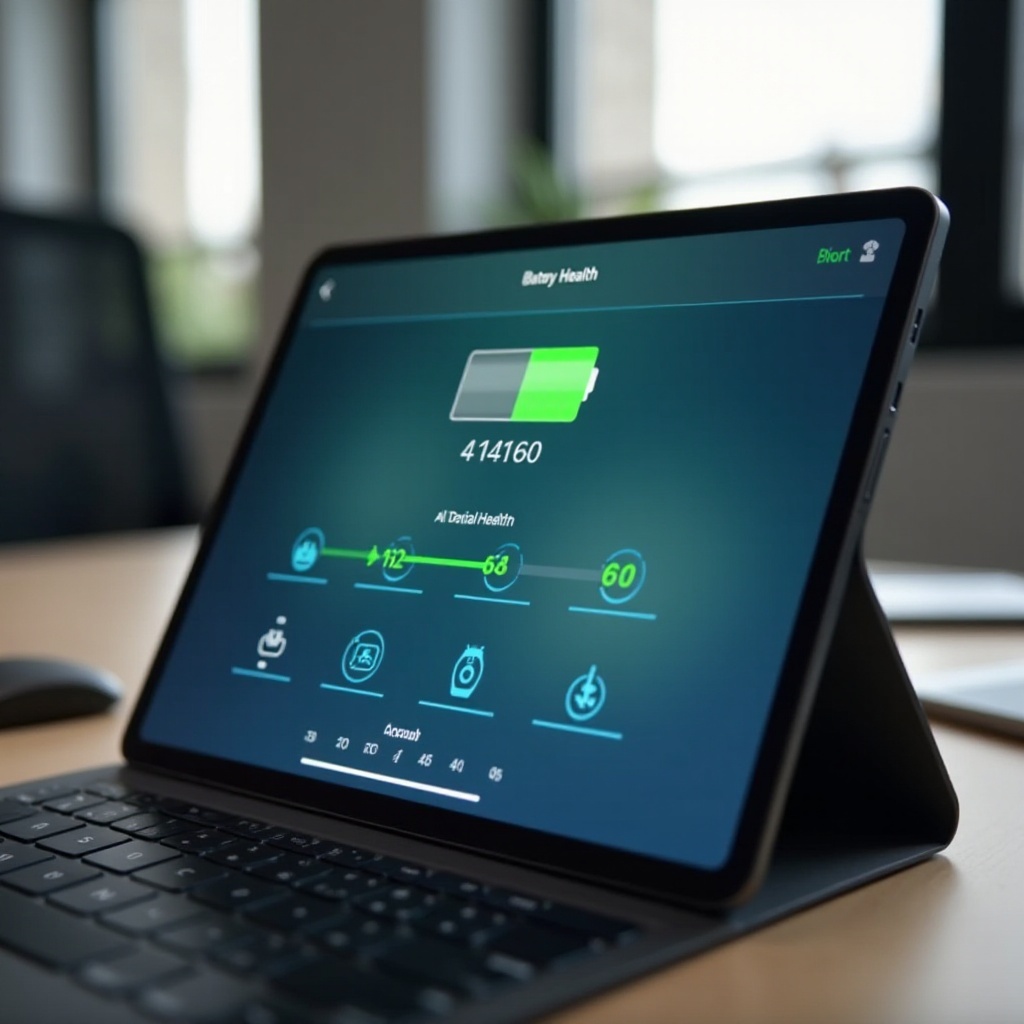 como verificar a saúde da bateria no iPad Pro
