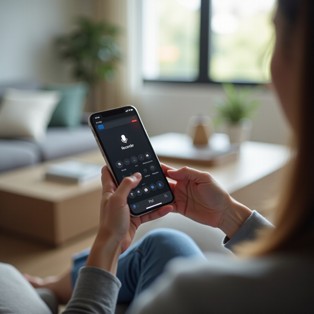 kde je hlasový záznamník na iphone