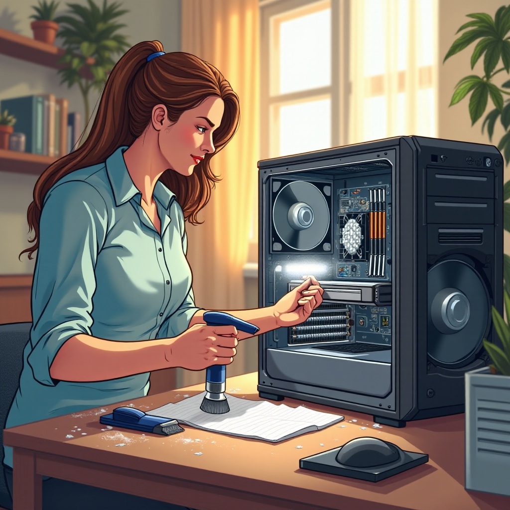 como limpar o PC sem ar comprimido