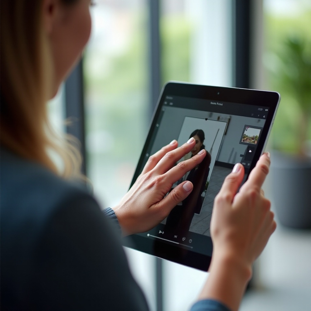 recadrage de photos sur iPad