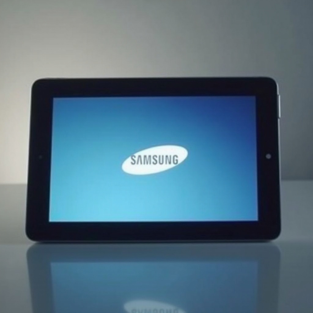 tablet samsung galaxy preso no logotipo