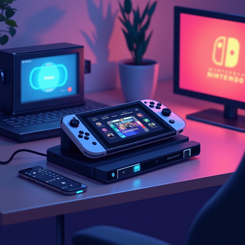 como transmitir no switch