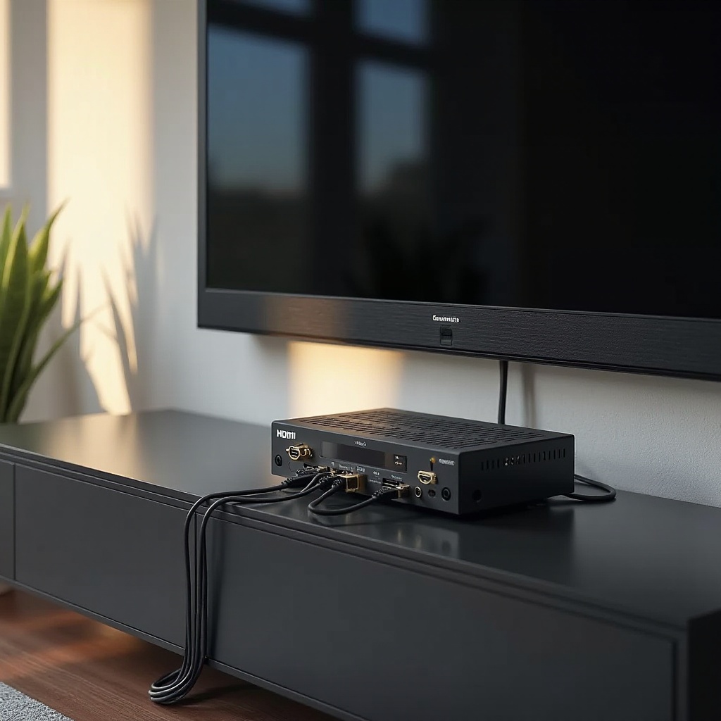 não há entradas HDMI suficientes na TV