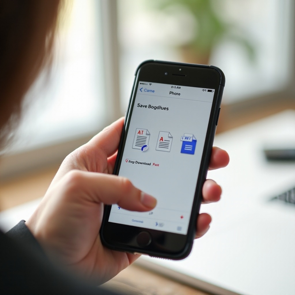 kako sačuvati Google dokument kao fajl na iPhone-u